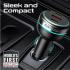 Promate Car Charger 230W Power Delivery, Rapid Charger With Dual USB-C Port 140W / 45W, & USB-A 3.0, 45W, for Laptop, Smartphone, Black